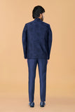 Midnight Blue overlaping Jodhpuri Coat