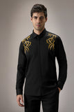 SHOULDER LEAVES - HAND EMBROIDERED DESIGNER SHIRT