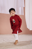 MAROON SRINATHJI KURTA SET