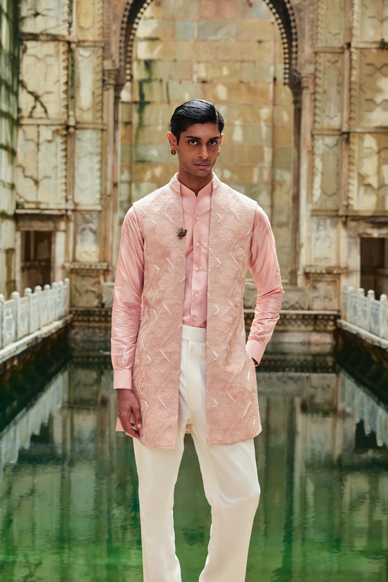 EMBROIDERED LONG JAWAHAR JACKET