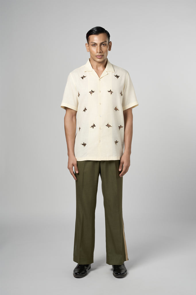 BEAM EMBROIDERED RESORT SHIRT