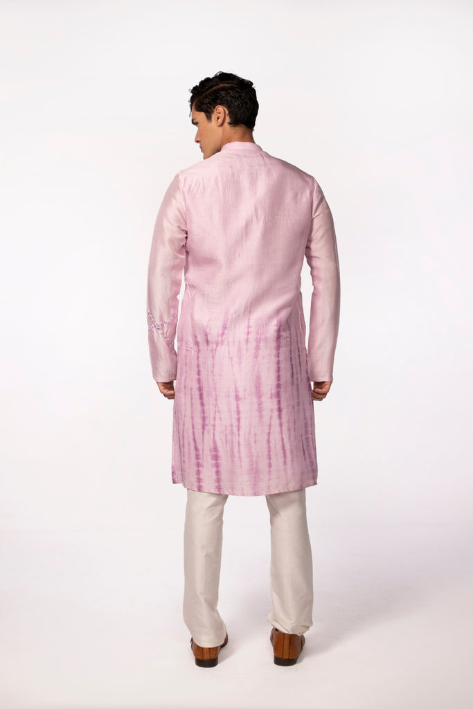 LILAC TIE DYE MIRROR KURTA SET
