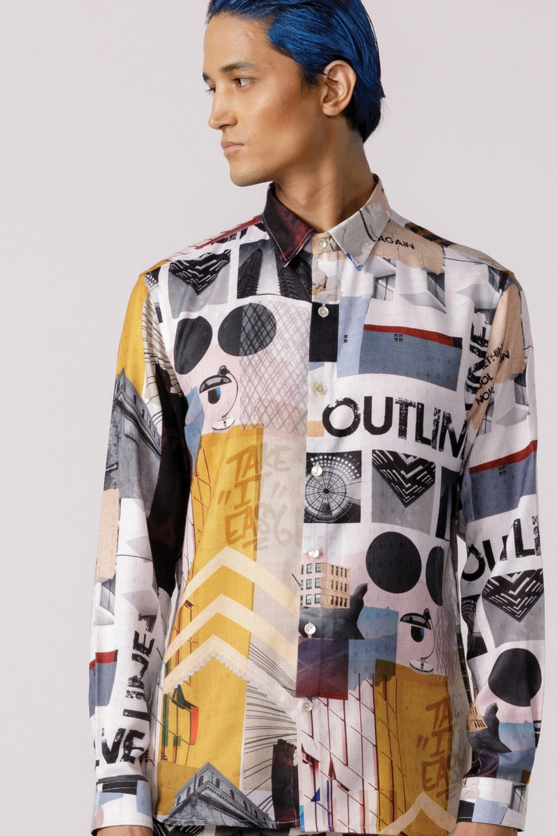 BAUHAUS MOSAIC PRINTED SHIRT