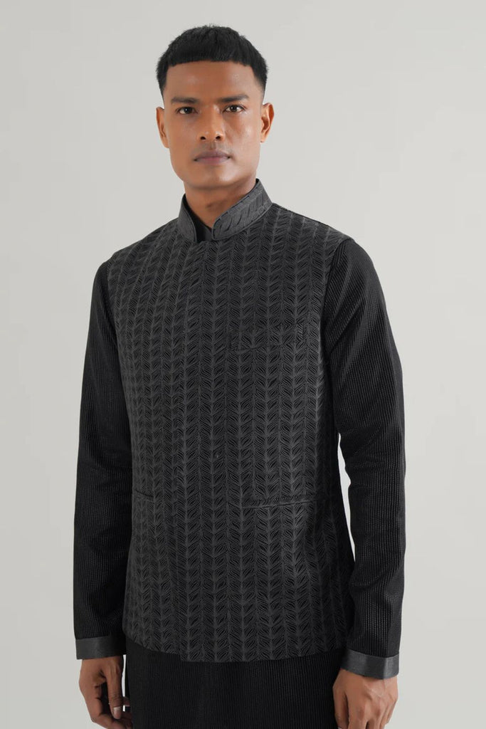 THREAD EMBROIDERED JAWAHAR JACKET