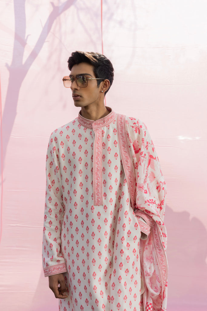 BOOTI PRINT DUSHALLA KURTA SET