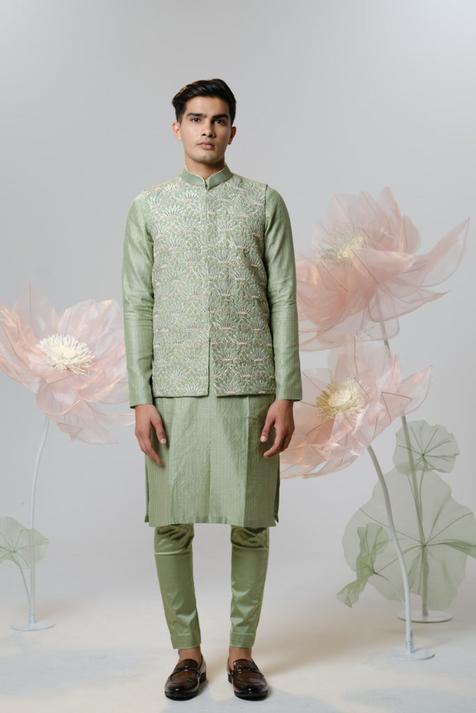 LOUTS CASCADE NEHRU JACKET SET