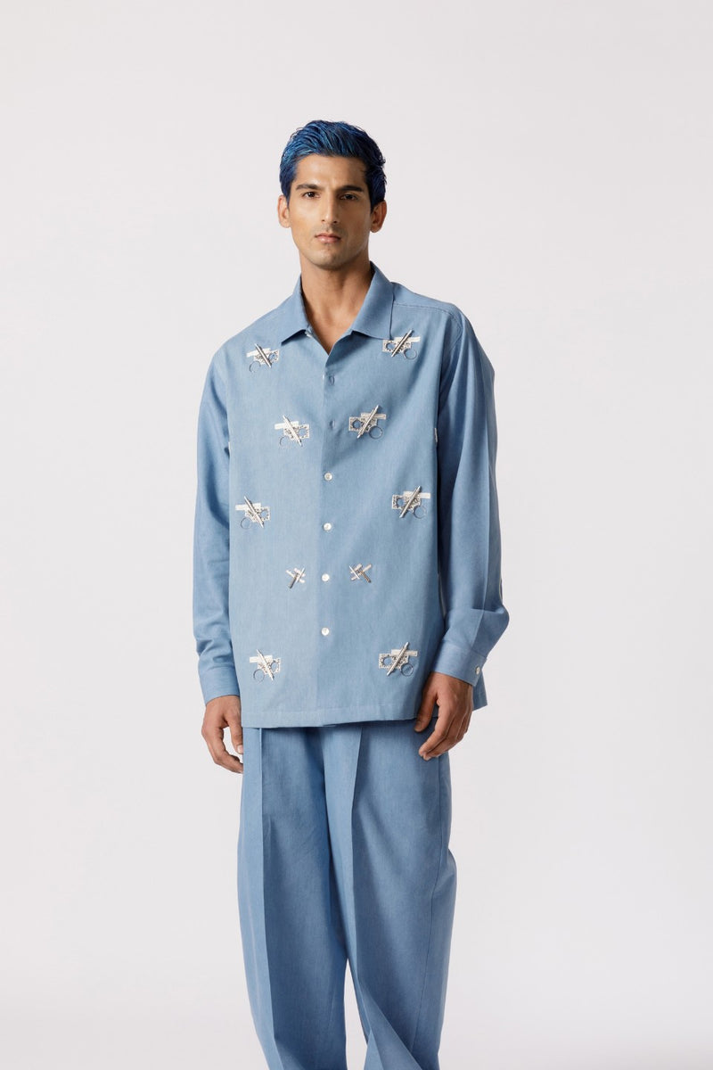 OVERSIZED EMBROIDERED SHIRT