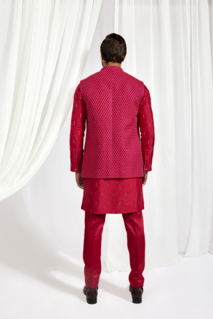 SHORT BANDI SET WITH KURTA AND SLIM PANT