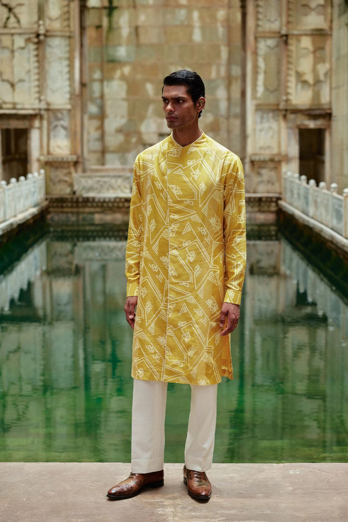 FRONT OPEN PRINTED KURTA SET