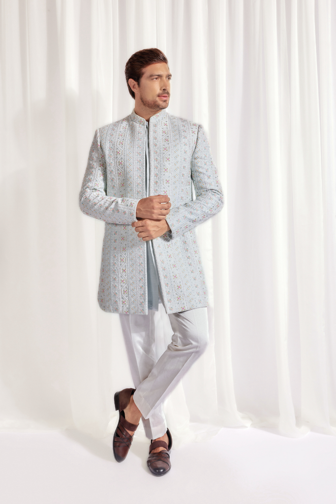 ACHKAN WITH UNDER KURTA AND SLIM PANT