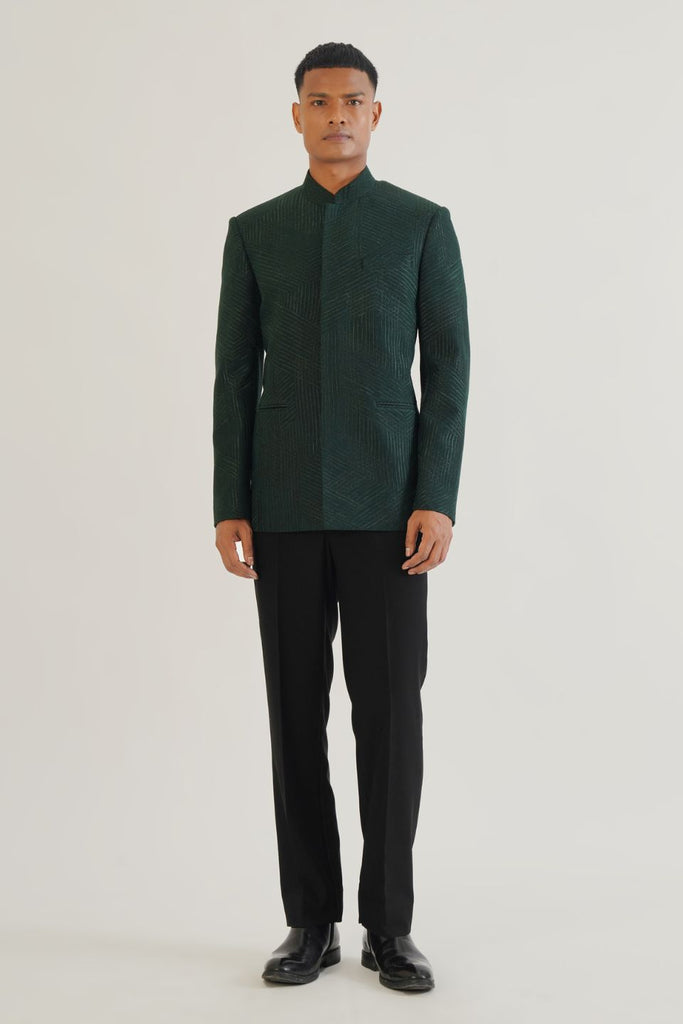 LACE EMBROIDERY BANDHGALA