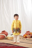 YELLOW PICHWAI BANDI AND KURTA SET