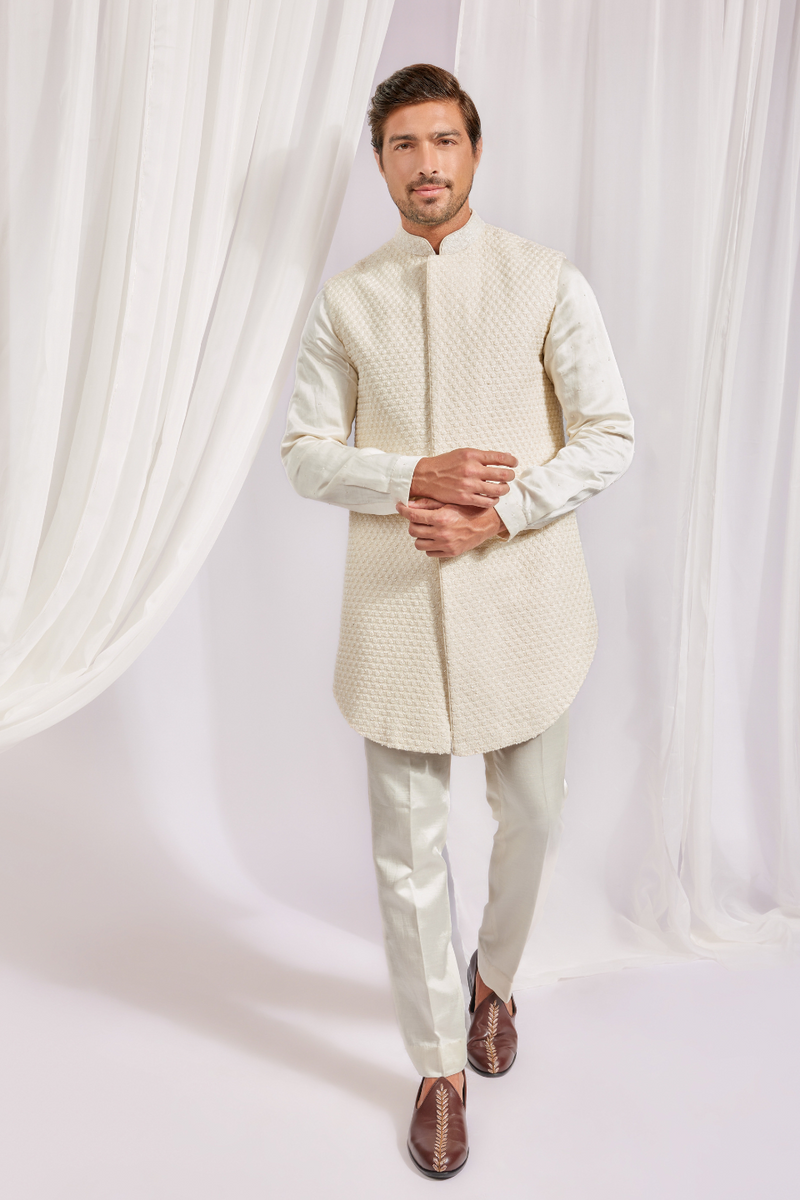 LONG BANDI WITH KURTA AND SLIM PANTS