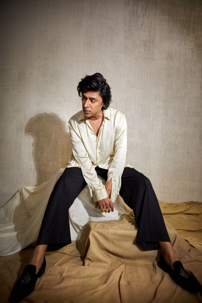 BIRD SHIRT IN CHAMPAGNE