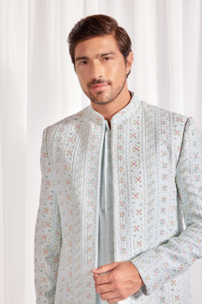 ACHKAN WITH UNDER KURTA AND SLIM PANT