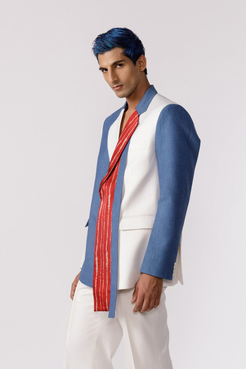 DUAL TEXTURED BLAZER