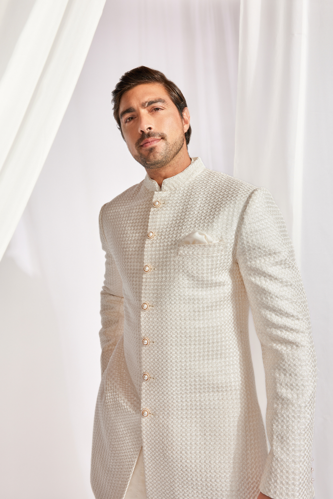 ACHKAN WITH UNDER KURTA AND SLIM PANTS