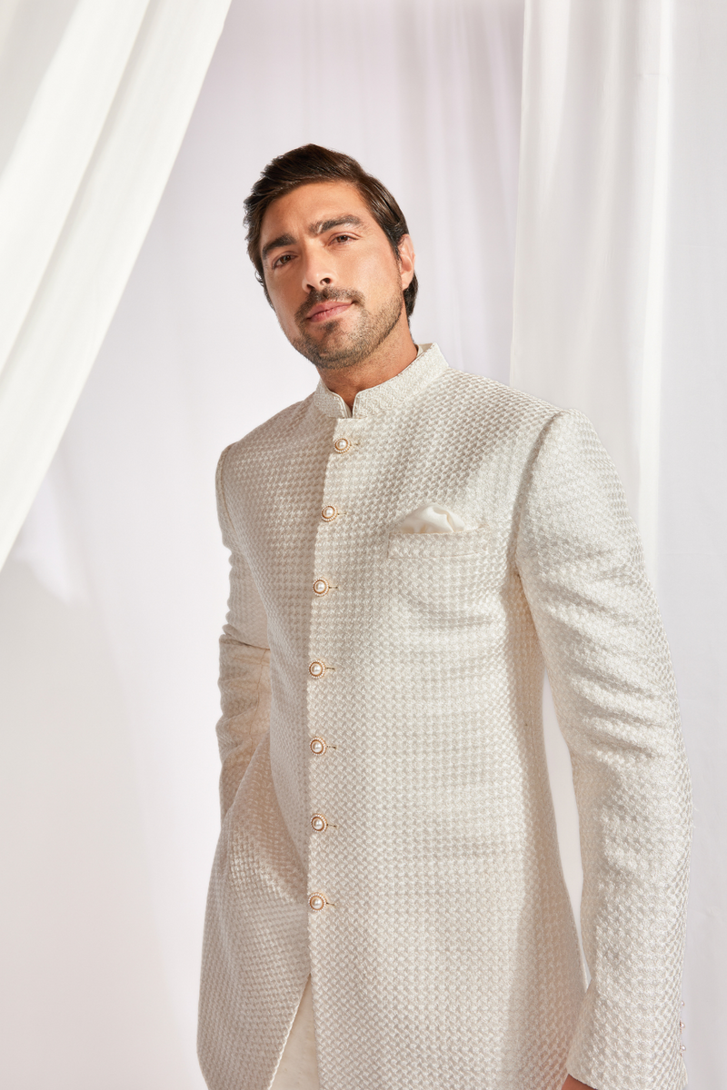 ACHKAN WITH UNDER KURTA AND SLIM PANTS