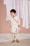 WHITE KRISHNA DHOTI SET