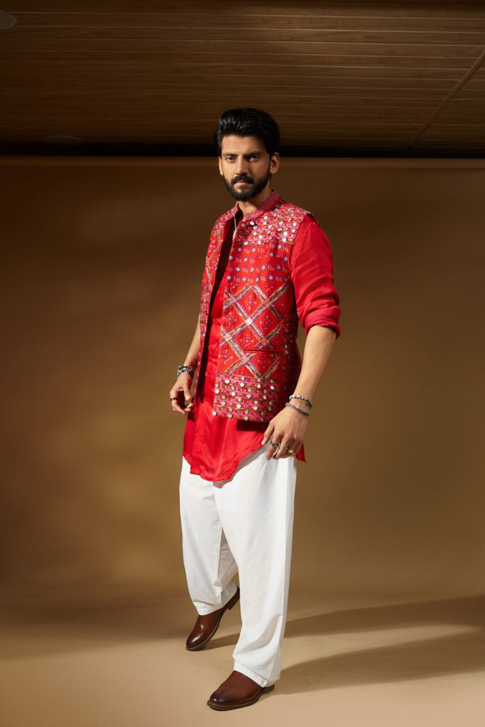 EMBROIDERED BUNDI SET