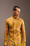YELLOW HAMDARD LONG KURTA PAJAMA SET