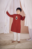 MAROON SRINATHJI KURTA SET