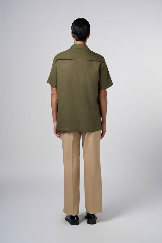 BEAM EMBROIDERED RESORT SHIRT