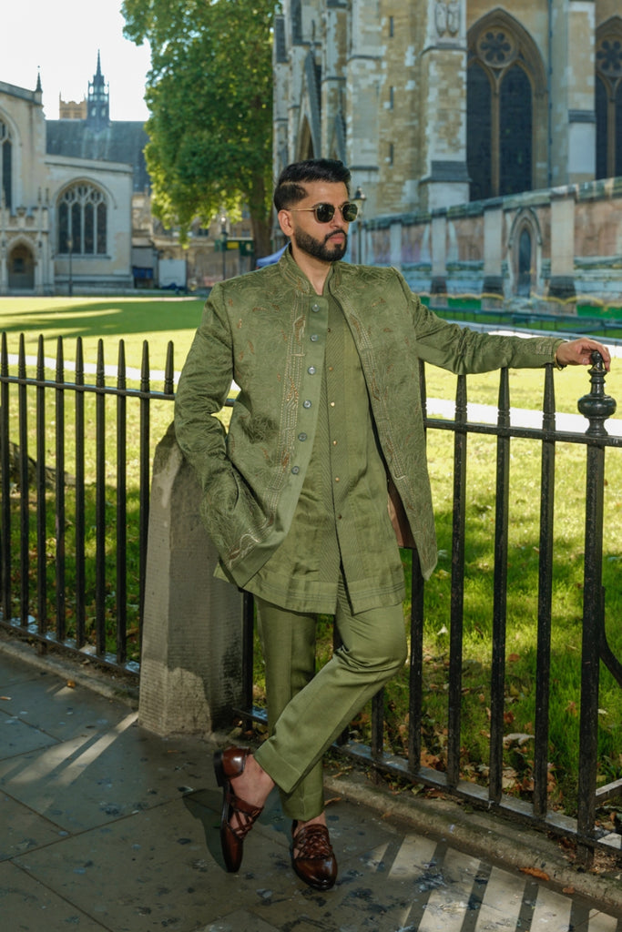 THE SAGE BANDHGALA SET