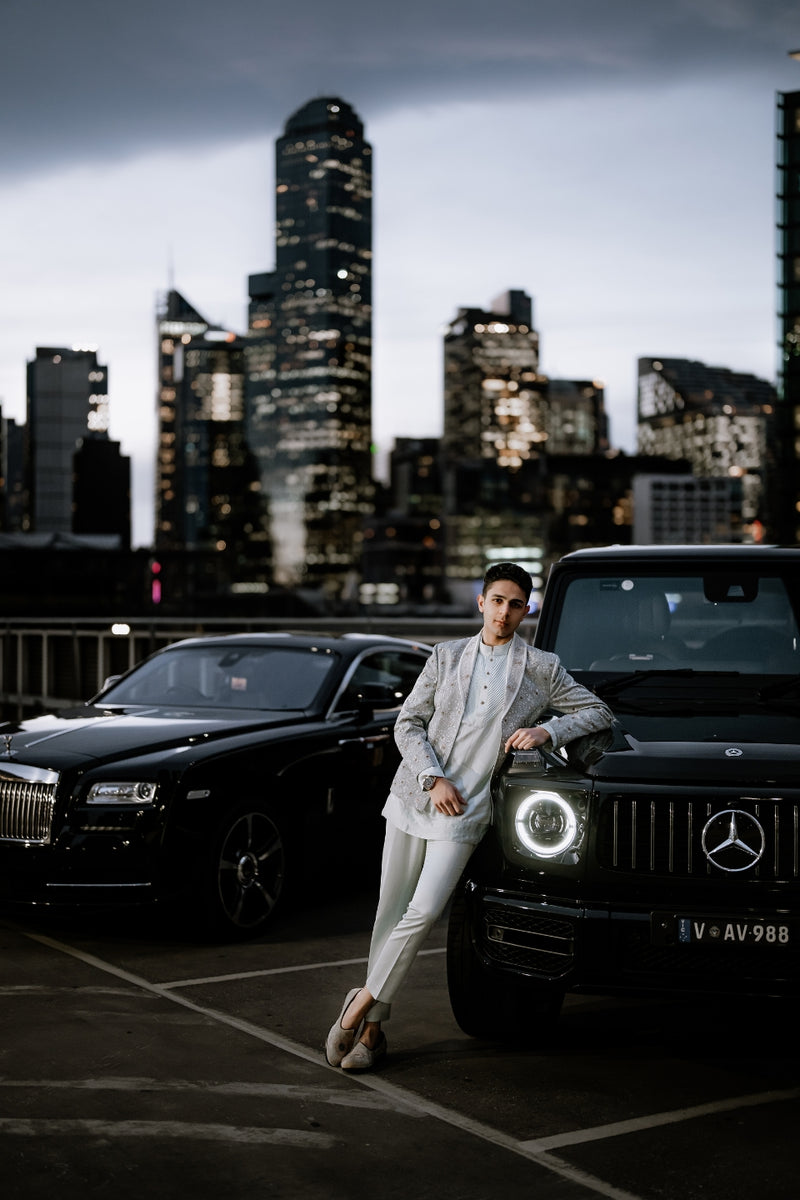 IRIS BLOOM SHORT JACKET SET