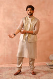 GREY BAGH EMBROIDERED BANDI WITH KURTA AND JOGGER PANT