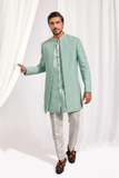 OPEN ACHKAN WITH KURTA, SLIM PANTS