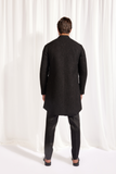 DECONSTRUCTED JACKET SET WITH KURTA AND SLIM PANT