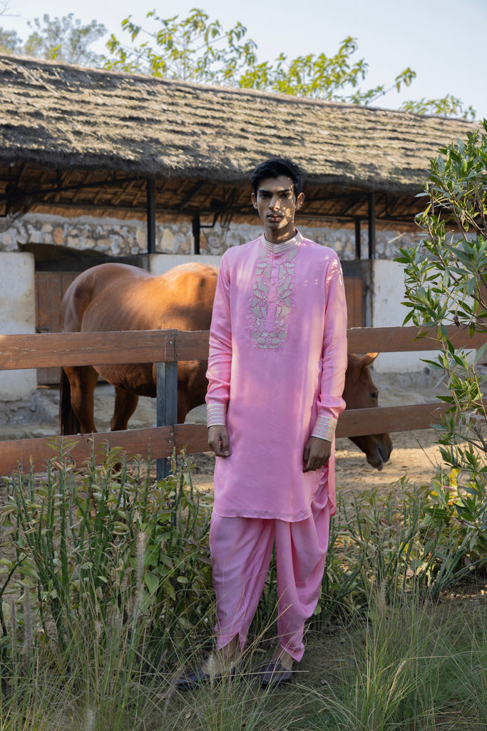 MASOOM GULAABI KURTA SET