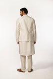 IVORY MIRROR BUNDI WITH IVORY SLEEVE MIRROR KURTA