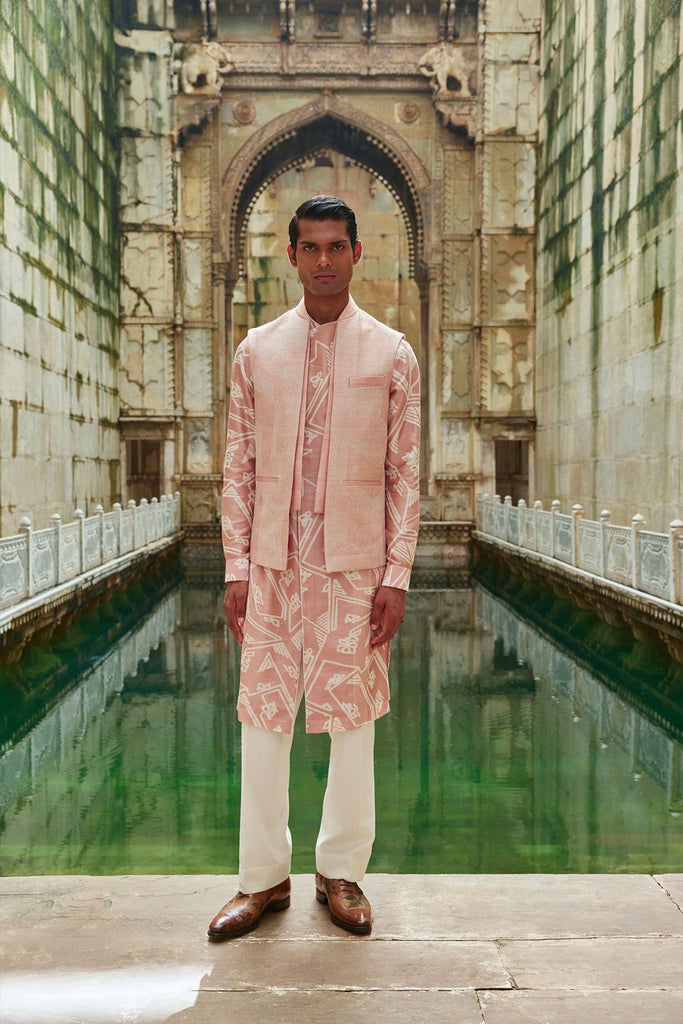 EMBROIDERED FRONT OPEN JAWAHAR JACKET