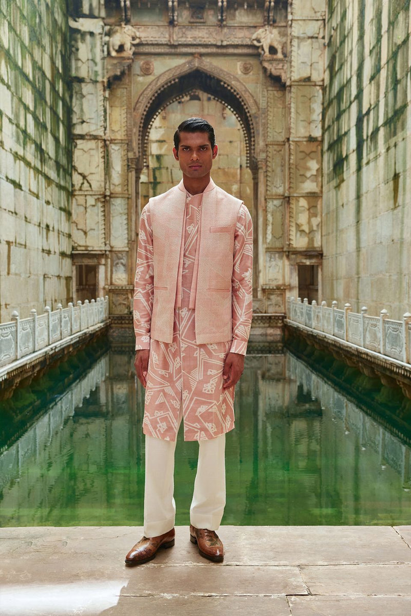 EMBROIDERED FRONT OPEN JAWAHAR JACKET