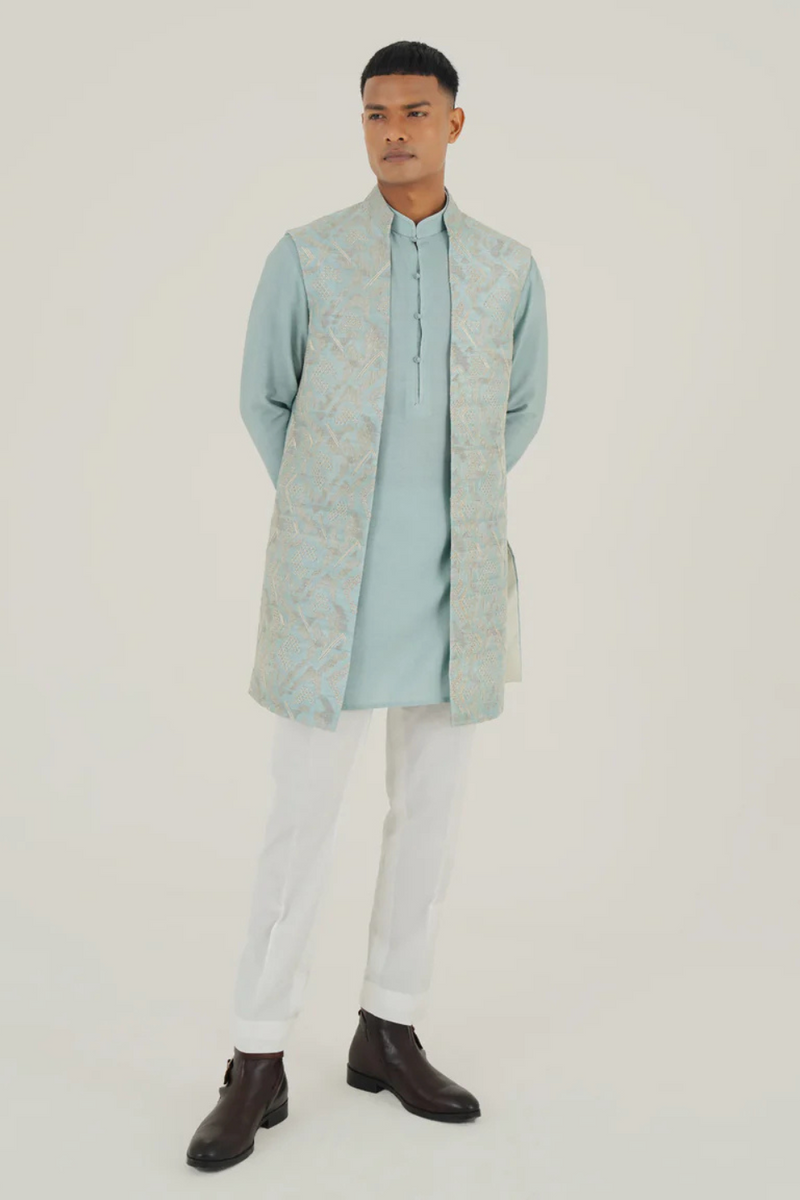 EMBROIDERED LONG JAWAHAR JACKET