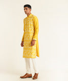 DIAGONAL LINE EMBROIDERED KURTA SET