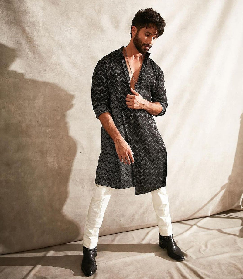 ZIG-ZAG ASYMMETRIC KURTA SET