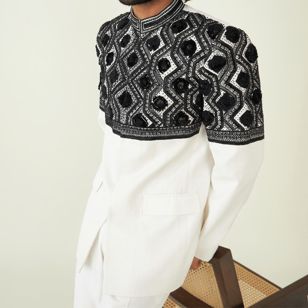 SOULFUL SILHOUETTE BANDHGALA SET