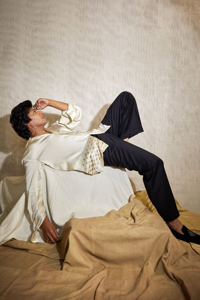 BIRD SHIRT IN CHAMPAGNE