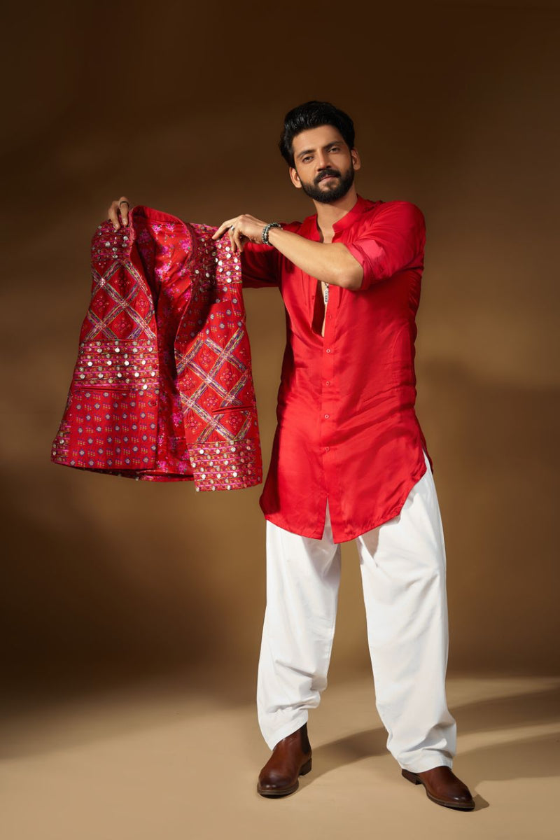 EMBROIDERED BUNDI SET