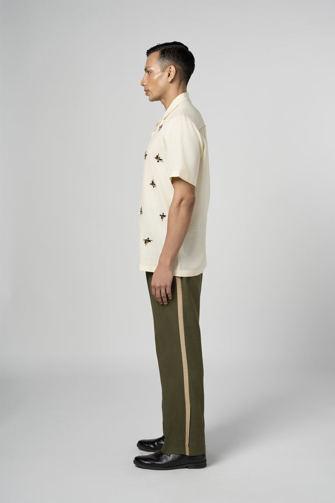 BEAM EMBROIDERED RESORT SHIRT