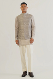 METALLIC HAND EMBROIDERED JAWAHAR JACKET