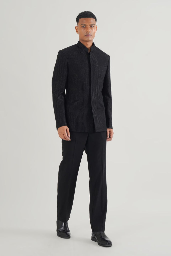 LACE EMBROIDERY BANDHGALA