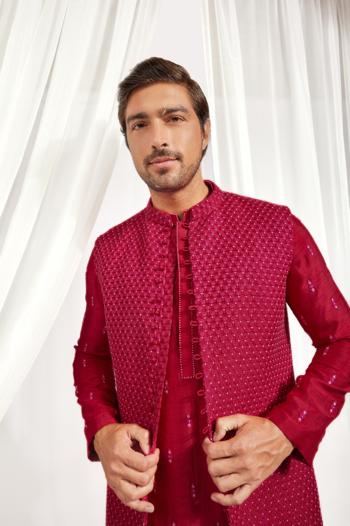 SHORT BANDI SET WITH KURTA AND SLIM PANT
