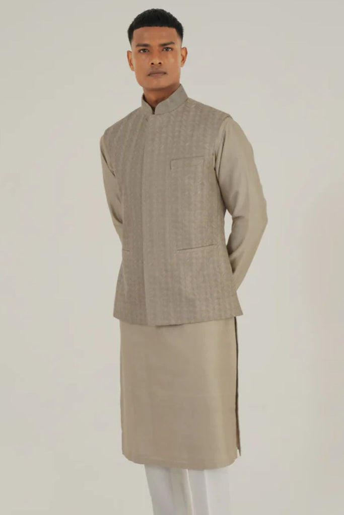 THREAD EMBROIDERED JAWAHAR JACKET
