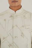 GEOMETRIC EMBROIDERED JAWAHAR JACKET