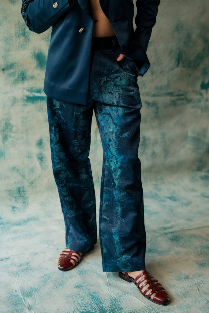 THE BLUE SAGE BLAZER SET