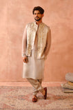 GREY BAGH EMBROIDERED BANDI WITH KURTA AND JOGGER PANT
